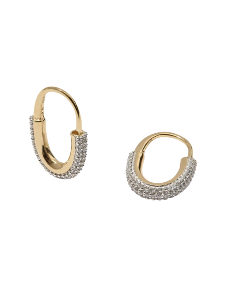 OTIUMBERG Roscida Pave Oval Hoops