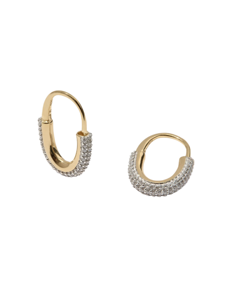 OTIUMBERG Roscida Pave Oval Hoops