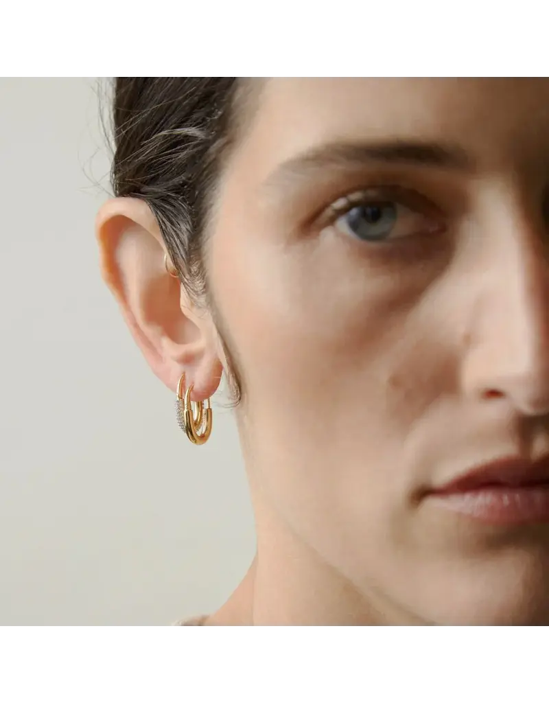 OTIUMBERG Roscida Pave Oval Hoops
