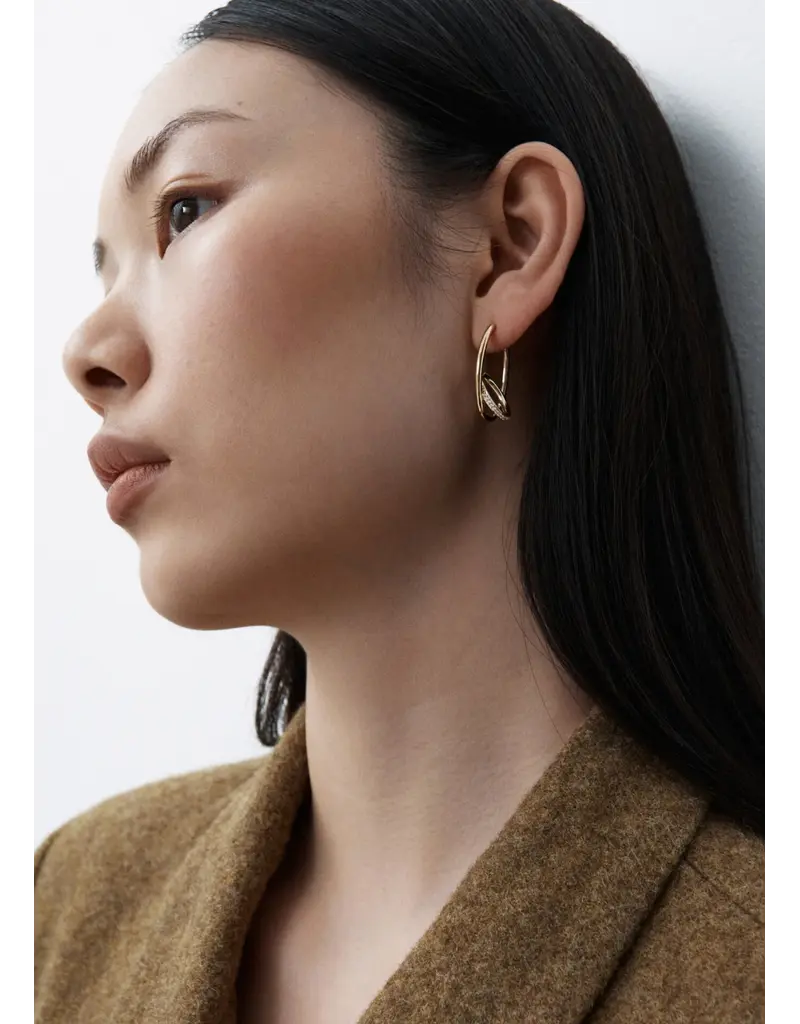 OTIUMBERG Pave Spiralis Earrings