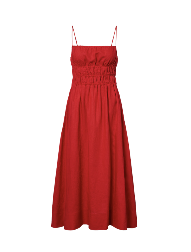 Staud AYLA LINEN DRESS