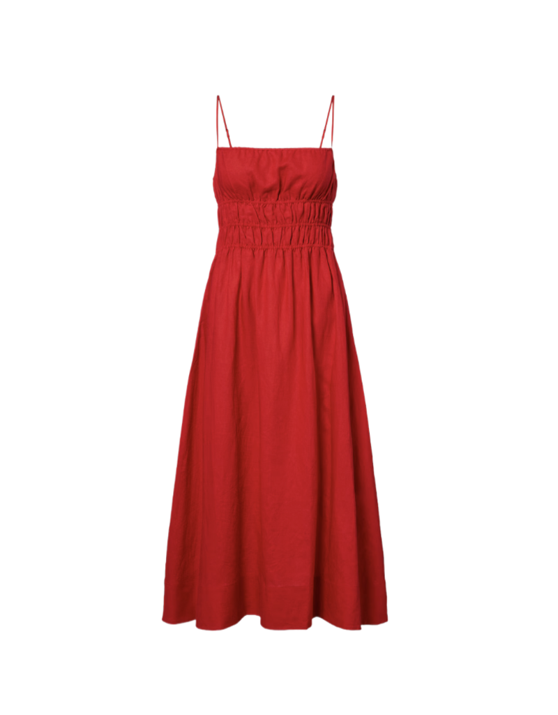 Staud AYLA LINEN DRESS