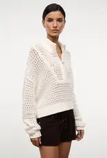 Staud CROPPED HAMPTON SWEATER