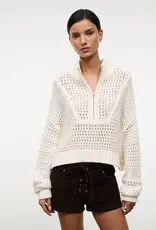 Staud CROPPED HAMPTON SWEATER