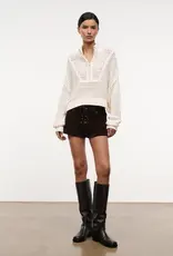 Staud CROPPED HAMPTON SWEATER