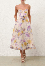 Zimmermann Luna Ruffle Midi Dress
