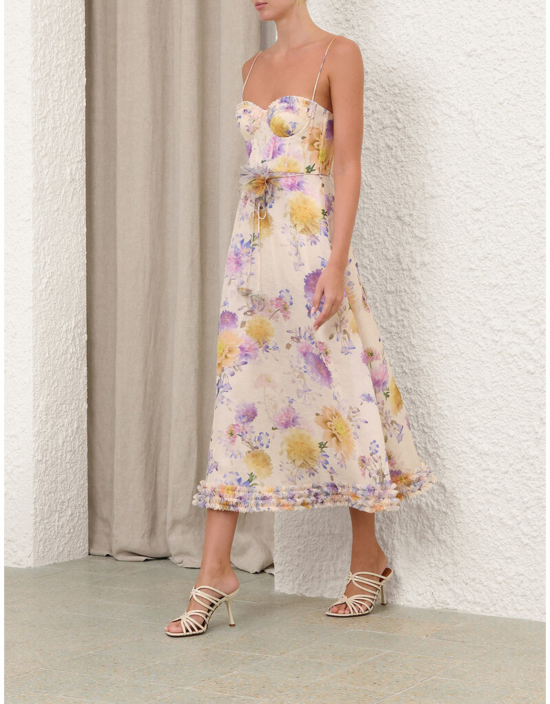 Zimmermann Luna Ruffle Midi Dress