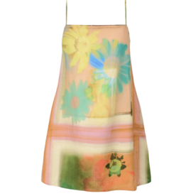 Staud LAURA LINEN MINI DRESS