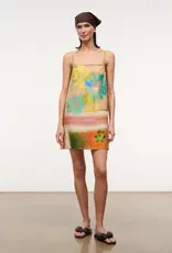 Staud LAURA LINEN MINI DRESS