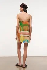 Staud LAURA LINEN MINI DRESS