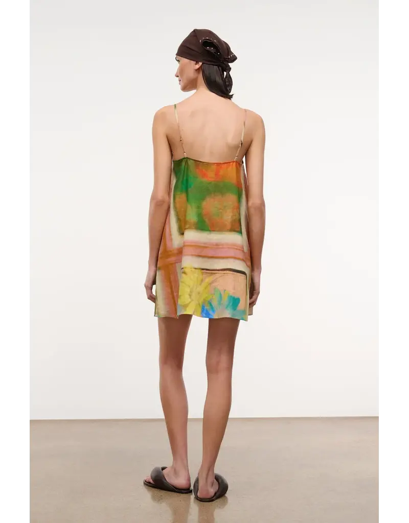 Staud LAURA LINEN MINI DRESS