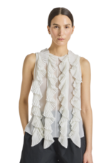 SAINT ART Neo Organza Pleated Top