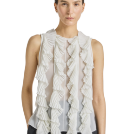 SAINT ART Neo Organza Pleated Top