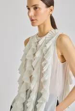 SAINT ART Neo Organza Pleated Top