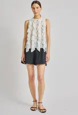 SAINT ART Neo Organza Pleated Top