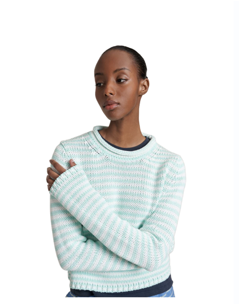 LA LIGNE FINE STRIPE MINI MARINA SWEATER