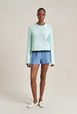 LA LIGNE FINE STRIPE MINI MARINA SWEATER