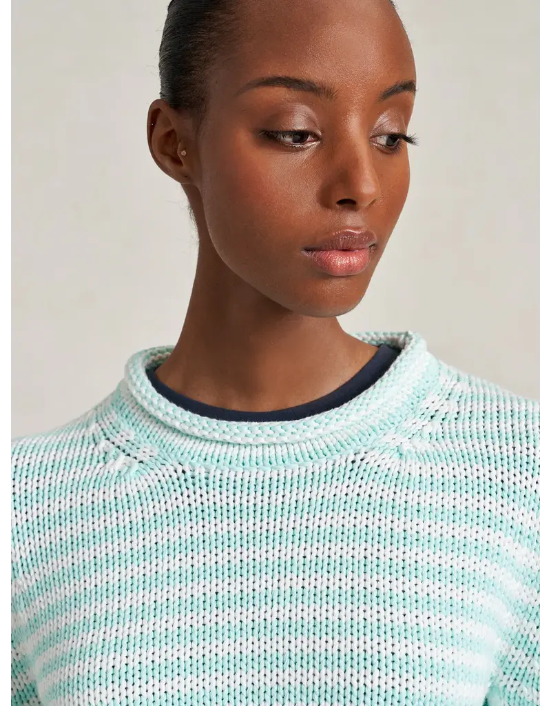 LA LIGNE FINE STRIPE MINI MARINA SWEATER