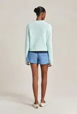 LA LIGNE FINE STRIPE MINI MARINA SWEATER
