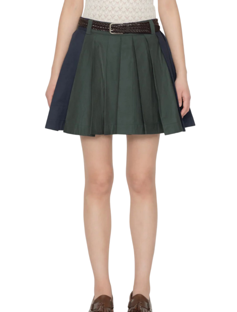 Sea New York ODESSA WORKWEAR TWO TONE MINI SKIRT
