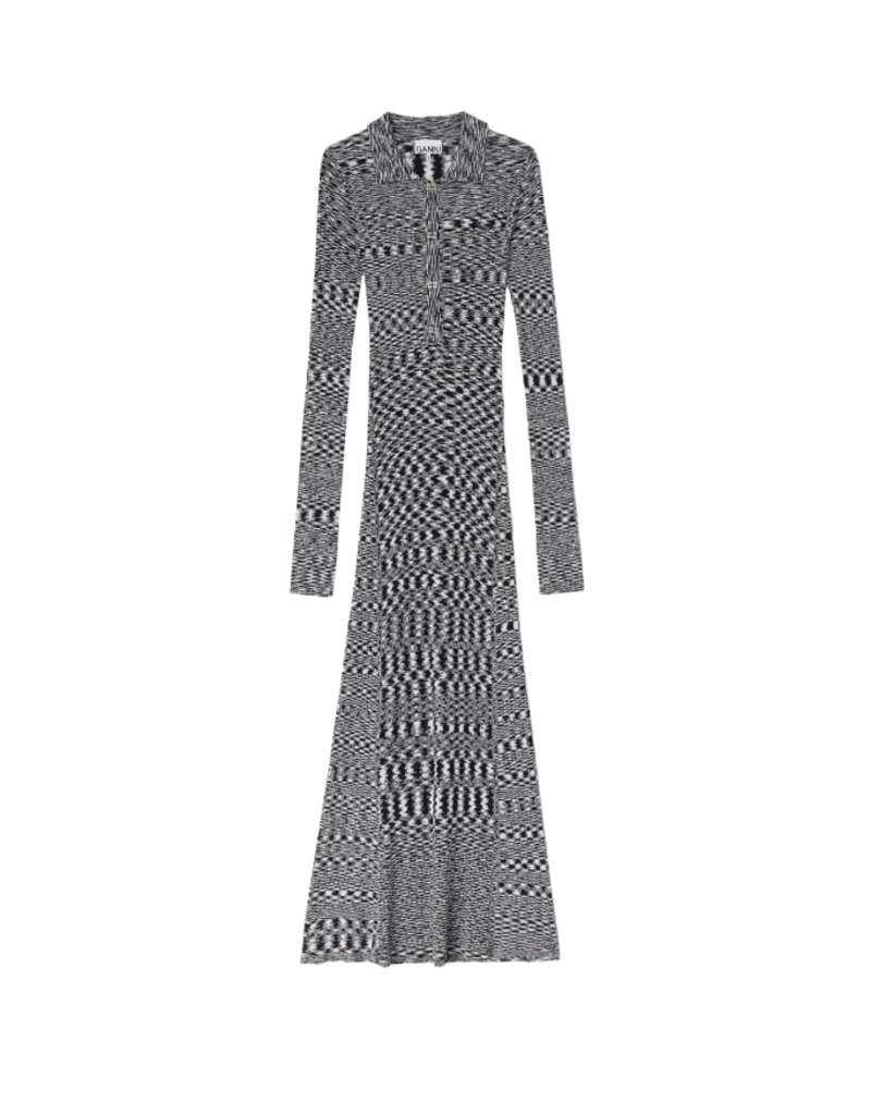 Ganni Spacedyed Knit Dress