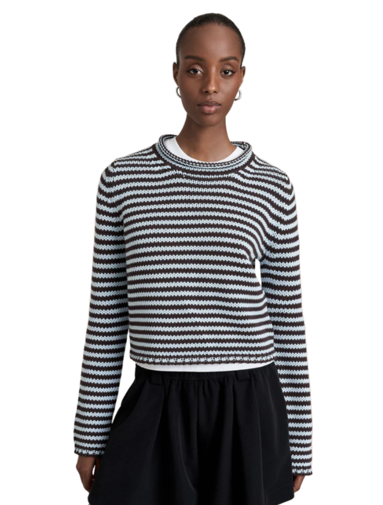 LA LIGNE MINI MARIA FINE STRIPE SWEATER