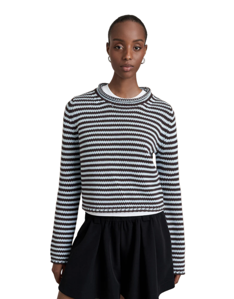 LA LIGNE MINI MARIA FINE STRIPE SWEATER