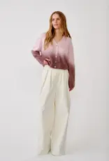 SABLYN JOLIE V CROPPED OMBRE CREWNECK