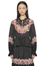 Sea New York PERSEPHONE PRINT L/SLV TOP