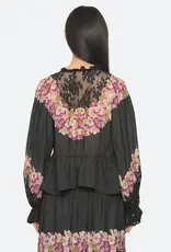 Sea New York PERSEPHONE PRINT L/SLV TOP