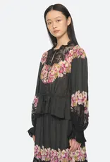 Sea New York PERSEPHONE PRINT L/SLV TOP