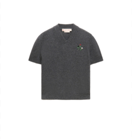 Marni V NECK SWEATER W FLOWER EMBRIODERY