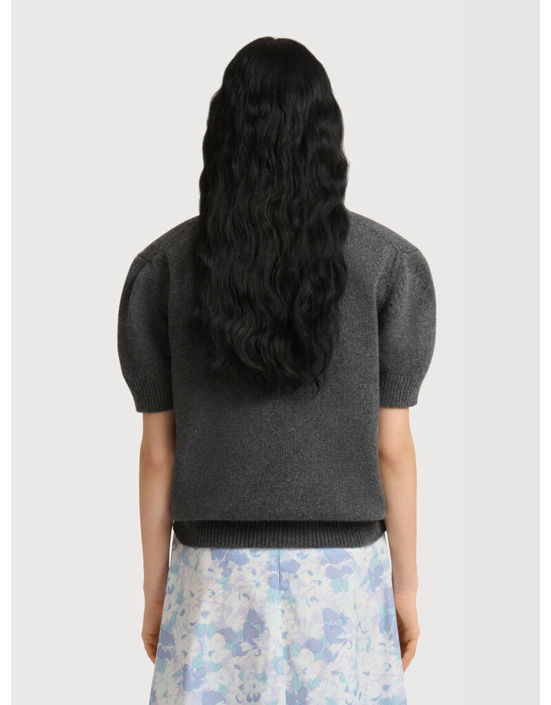 Marni V NECK SWEATER W FLOWER EMBRIODERY