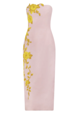 LELA ROSE ROSE FIL COUPE STRAPLESS DRESS