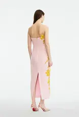 LELA ROSE ROSE FIL COUPE STRAPLESS DRESS