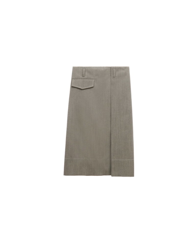 Marni WOOL MIDI SKIRT W POCKET