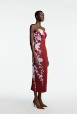 LELA ROSE ROSE FIL COUPE STRAPLESS DRESS