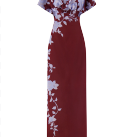 LELA ROSE ROSE FIL COUPE COLUMN GOWN