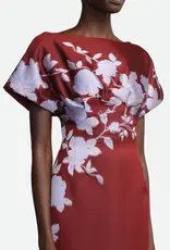 LELA ROSE ROSE FIL COUPE COLUMN GOWN
