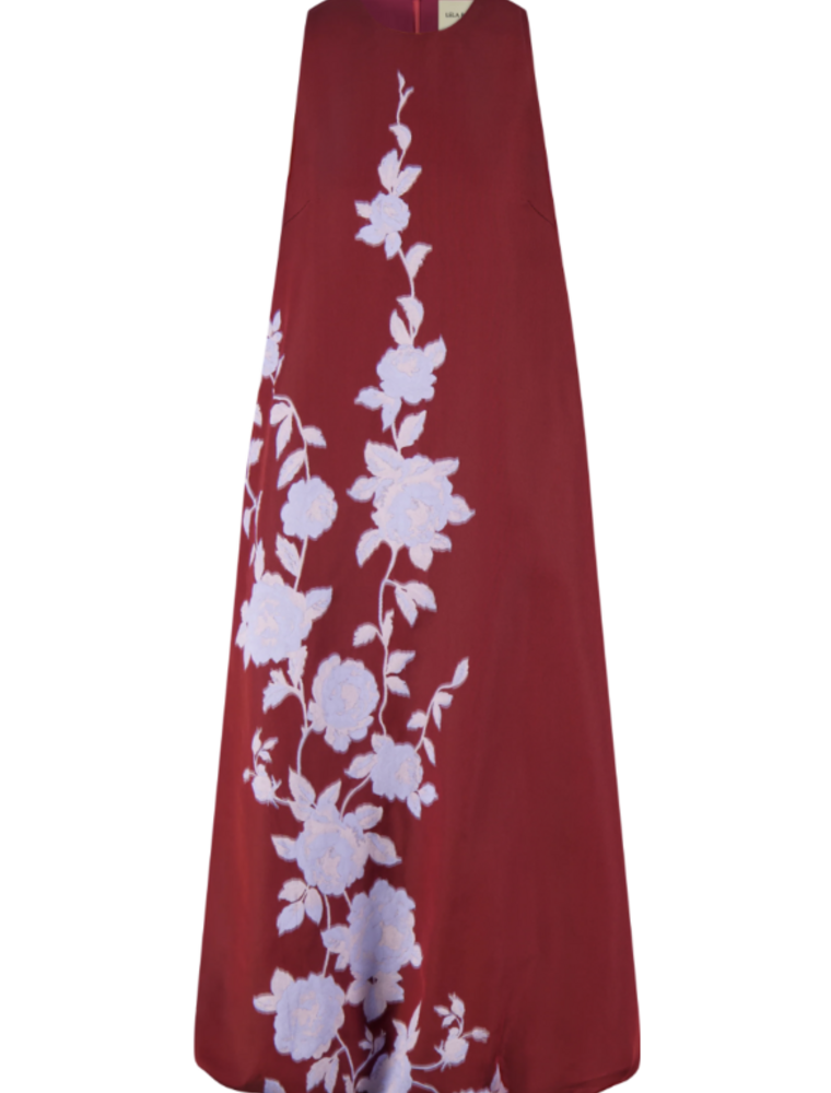 LELA ROSE ROSE FIL COUPE BUBBLE HEM DRESS