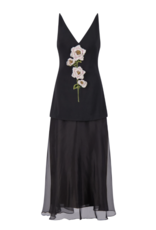 LELA ROSE 3D PEONY FAILLE GOWN