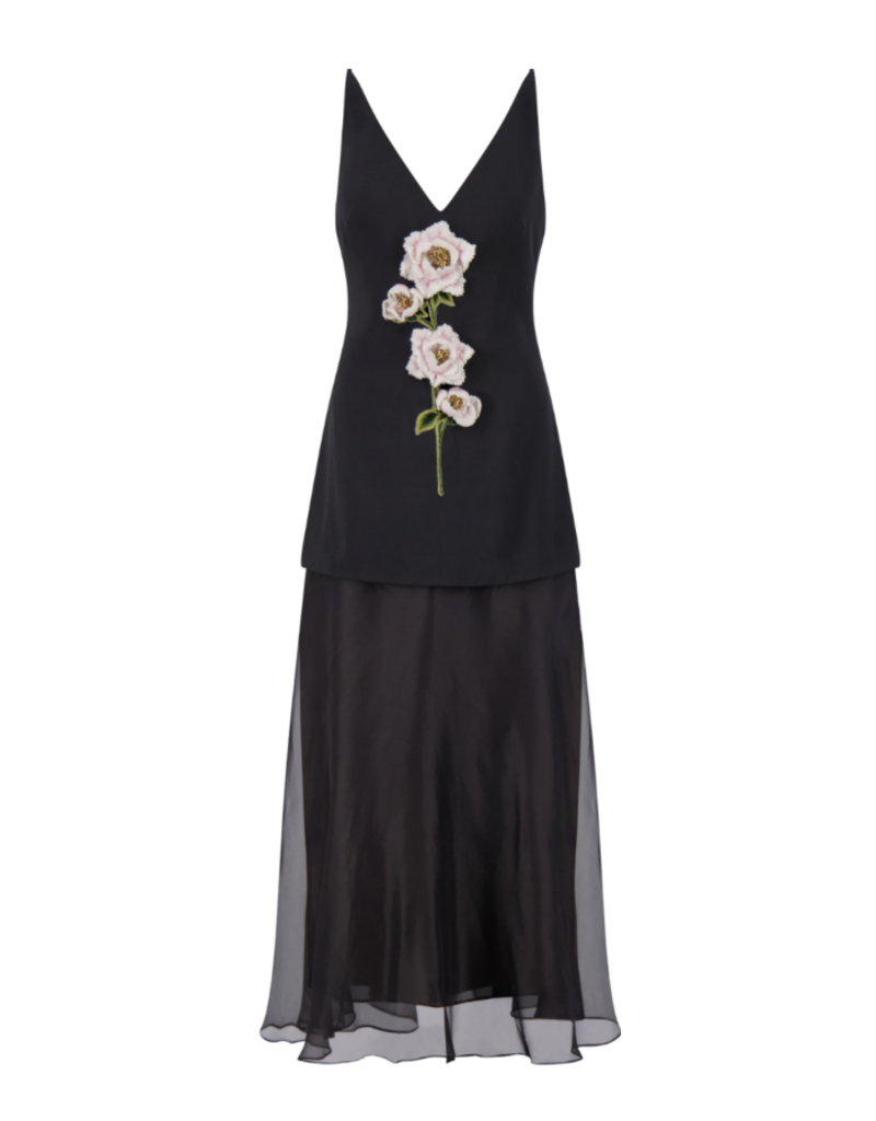 LELA ROSE 3D PEONY FAILLE GOWN