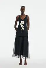 LELA ROSE 3D PEONY FAILLE GOWN