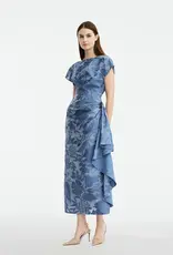 LELA ROSE FLORENCE FIL COUPE FLORAL DRESS
