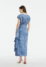 LELA ROSE FLORENCE FIL COUPE FLORAL DRESS