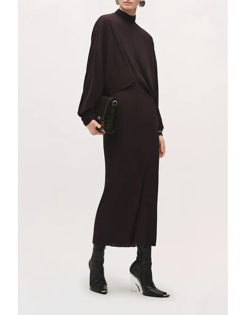 BRANDON MAXWELL HELENA DRESS W DOLMAN SLEEVE