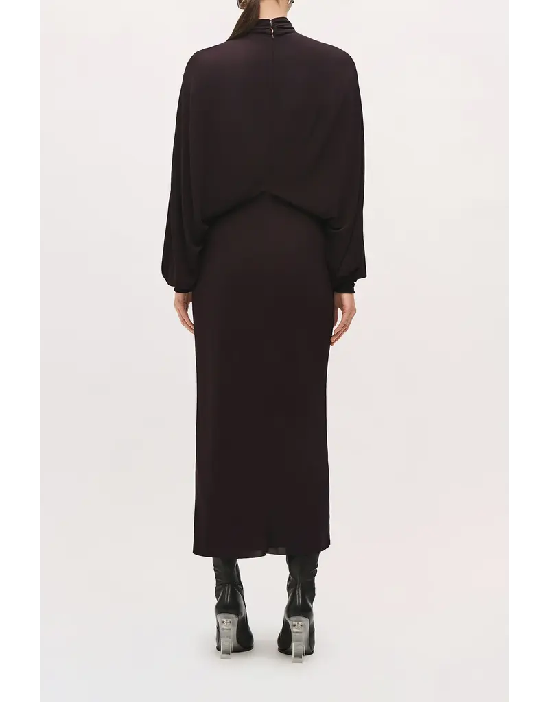 BRANDON MAXWELL HELENA DRESS W DOLMAN SLEEVE