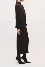 BRANDON MAXWELL HELENA DRESS W DOLMAN SLEEVE