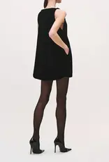 BRANDON MAXWELL THE SABLE MINI DRESS W BACK MANTLE
