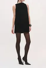 BRANDON MAXWELL THE SABLE MINI DRESS W BACK MANTLE